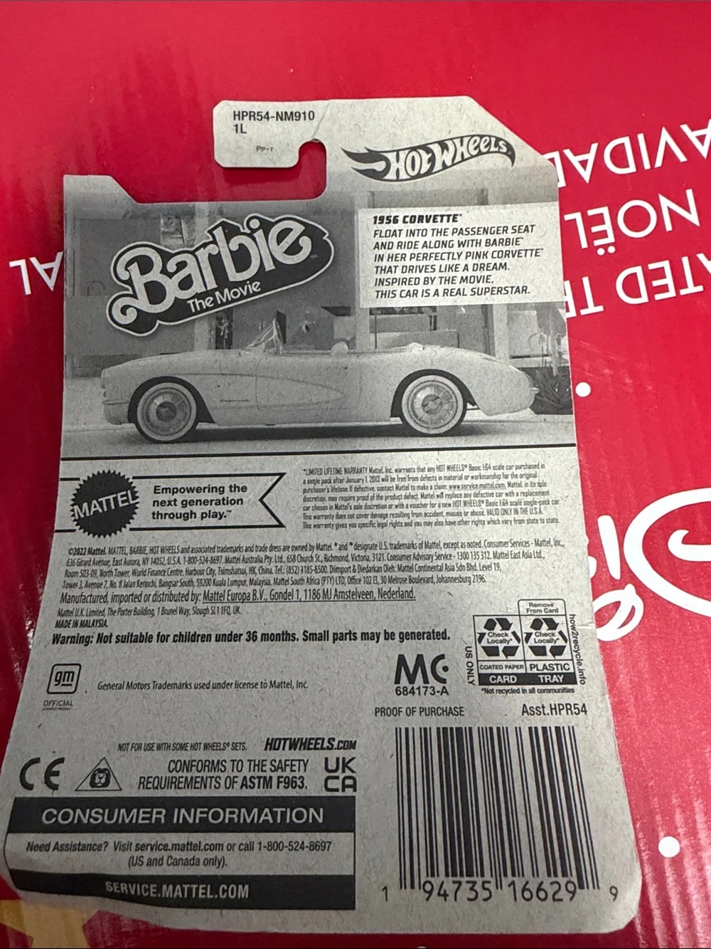 NWT Barbie The Movie Pink Collectible Car